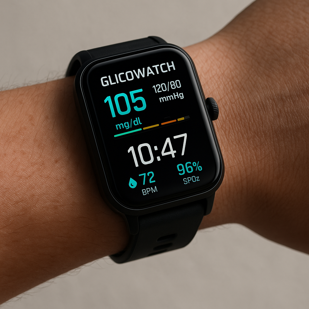 GlicoWatch Pro – Primul smartwatch cu senzori laser de precizie